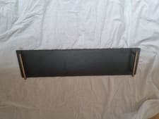 Image of Artesa Rectangular Slate Food Serving Platter Tray with Carry Handles