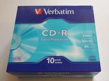 Image of Verbatim CD-R High Capacity 52X 80min / 700MB - Pack Of 10 - NEW