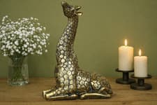 Image of Elegant Giraffe Decorative Ornament | Gold