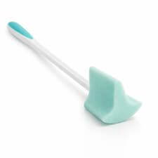 Image of Long Handled Toe Washer Bath sponge Foot Cleaner