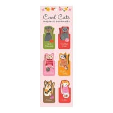 Image of Cool Cats Magnetic Bookmarks