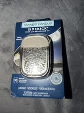 Image of New Yankee Candle Sidekick Visor Clip Fragrance Kit W/1 Midsummer’s Night Refill