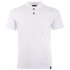 Image of Belstaff Mens Polo Shirt Limehouse White Small Short Sleeve RRP £85