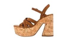 Image of Free People Sandals Lisbon MJ Platform Cork Sandals,  Suede. UK 8 EU 41 RRP $148