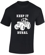 Image of KEEP IT RURAL MENS T SHIRT FARMER TRACTOR FARMING CLOTHING TOP COOL GIFT IDEA