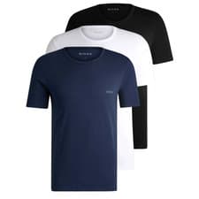 Image of T-Shirts BOSS Mens Multicoloured 3 Pack Short Sleeve With Logo - Size XXL