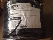Image of 50m External, Underground, Outdoor Network Ethernet Cat 6 Cable - Solid Copper
