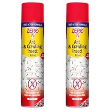 Image of ZeroIn Ant & Crawling Insect Killer Spray 300ml x 2 Fast-Acting Kills on Contact