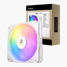 Image of 120mm Antec P12R ARGB Reverse Blade Fan, White, 9 Blade, 600-1500rpm, 61.46CFM,