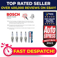 Image of Spark Plugs Set 4x fits VAUXHALL MERIVA B 1.4 10 to 17 Bosch 95528735 Quality