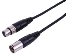 Image of 3-Pin XLR-M to 3-Way XLR-F, 0.5m - PLS00839