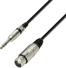 Image of Adam Hall 3 Star Series 1M XLR Female to 6.3Mm Jack Stereo Microphone Cable