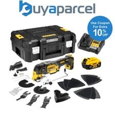 Image of Dewalt DCS356P1 18v XR Brushless 3 Speed Multi Tool +35 Accessories +Tstak 1x5ah