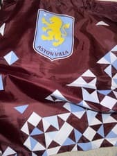 Image of Official Aston Villa Gym Bag Sports Backpack with Drawstring - Brand New