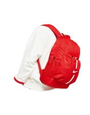Image of Nike JUST DO IT branded Junior Adtult Backpack gym/hols School Rucksack 22L RED