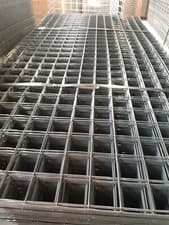 Image of Garden Trellis Panels GREY PVC Coated - 78" x 39" x 3"x3" Holes - PVCCM33HGREY