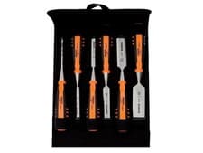 Image of Bahco 424-P Bevel Edge Chisel Set 6 Piece in Pouch