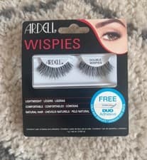 Image of Ardell Wispies 113 Black False Eyelashes with Glue Premium Quality False Lashes
