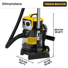 Image of Industrial Vacuum Cleaner Hoover Wet and Dry 15L 1000W Powerful Suction Bagless