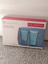 Image of Clarins Gift Set Hydra Essentiel Mask And Silky Cream & Beauty Purse