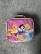 Image of Disney Princess Pink Lunch Box Bag Set and Water Bottle Girls New Discontinued