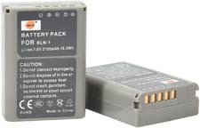 Image of BLN-1 Rechargeable Li-Ion Battery (2-Pack) Compatible with Olympus OM-D E-M1, OM