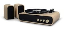 Image of Crosley Gig Turntable & Speakers Faux Wood Bluetooth Stereo Vinyl Record Player