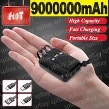 Image of 9000000mAh Power Bank USB-C Pack Backup Battery Fast Charger For Mobile Phone