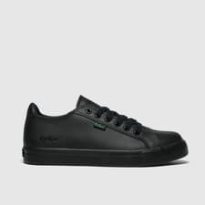 Image of Kickers TOVNI LACER VEGAN Unisex Kids School Lace-Up  School Black SIZE 1 BoxVV