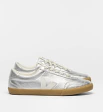 Image of Veja Volley OT Sneakers Womens 10 Retro Casual Athleisure Tennis Club Silver New