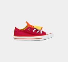 Image of Converse Infants Chuck Taylor Double Tongue 747701C Shoes Berry Pink UK 2-9