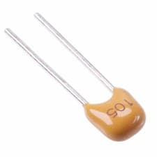 Image of 10 x 0.1uF 50V Y5V 0805 5.08mm Radial Ceramic Capacitor 20%