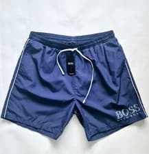 Image of BOSS Hugo Boss Starfish BM Swim Shorts Navy Blue - Size Large - New With Tags