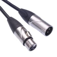 Image of 10m DMX 3 Pin Male to Female Lighting XLR Extension Lead