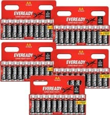 Image of Eveready AA AAA Batteries Zinc Carbon 1.5V Long Lasting LR03, LR6 Far Expiry New