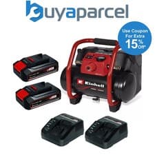 Image of Einhell TE-AC 36/150 Li OF-Solo PXC Cordless Air Compressor 2x 18v 36V 2 x 2.5ah