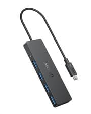 Image of Anker 4-Port USB 3.0 Data Hub Ultra-Slim 5Gbps USB-C OTG Hub with 20 cm cable