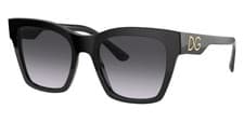 Image of Dolce & Gabbana Woman Sunglasses DG4384 501/8G 53mm Black - Grey Lens - NEW