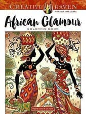 Image of Creative Haven African Glamour Coloring Book by Marjorie Sarnat (Paperback,...