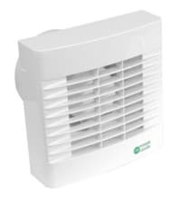 Image of Bathroom Extractor Fan with Timer and Automatic Shutters 100mm White -Airvent
