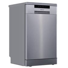 Image of Hisense Hi4 Freestanding Slimline Dishwasher - Half Load - Stainless HS523E15XUK