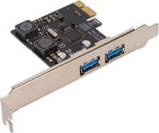 Image of SSU PCI-E to USB 3.0 2-Port PCI Express Expansion Card Adapter Hub USB CARD