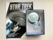 Image of *RARE* Star Trek Eaglemoss USS Enterprise NCC-1701-C PROBERT CONCEPT & Magazine