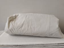 Image of Catherine Lansfield Easy Iron Percale Flat Sheet in Cream Colour