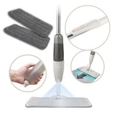 Image of Tower Spray Mop with Anti-Leak Bottle and 2x Microfibre Pad, Latte T769000MSH