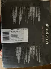 Image of Brabantia Fall Front Rectangle Bread Bin - Matte Black Rrp £64