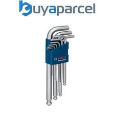 Image of Bosch PRO Hex Key Allen Key Hex 9pcs 1600A01TH5