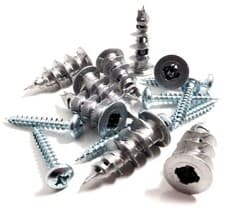 Image of 50 Pack Metal Self Drilling Plasterboard Fixings Cavity Wall Fixings with Screws