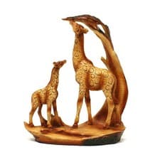 Image of Eye catching Free Standing Graceful GIRAFFE and CALF Decorative ORNAMENT