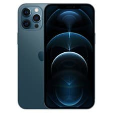 Image of Apple iPhone 12 Pro Max With New Battery - 128GB - Unlocked - Pacific Blue- Good
